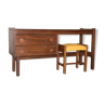 Scandinavian desk with 50s/60s stool
