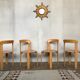 Series of 4 chairs model 3300 designer Bruno Rey design Kusch - co 1970 vintage