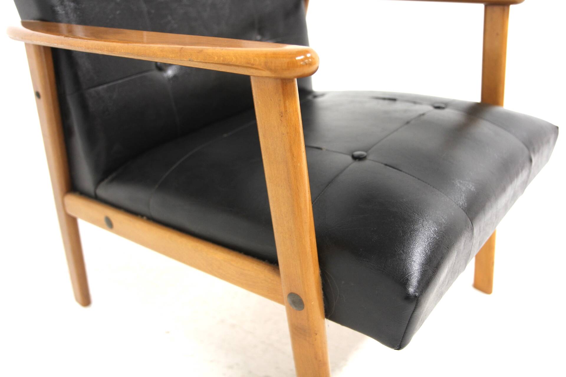 Scandinavian armchair in skai, Sweden, 1960