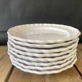8 assiettes provençales en terre émaillée