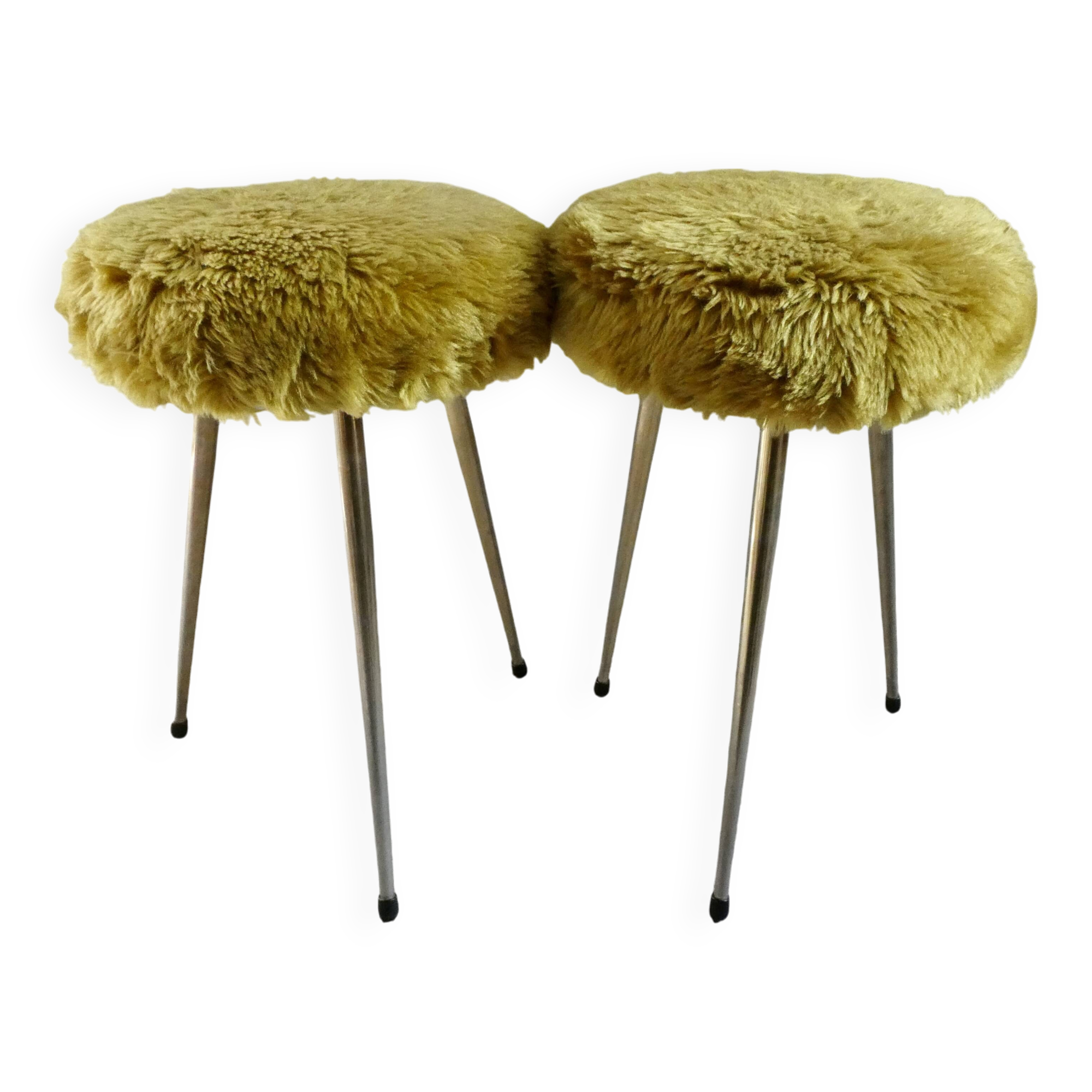 Pair of Pelfran tripod stools