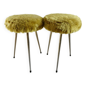 Pair of Pelfran tripod stools