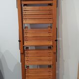 Wooden bookcase ladder