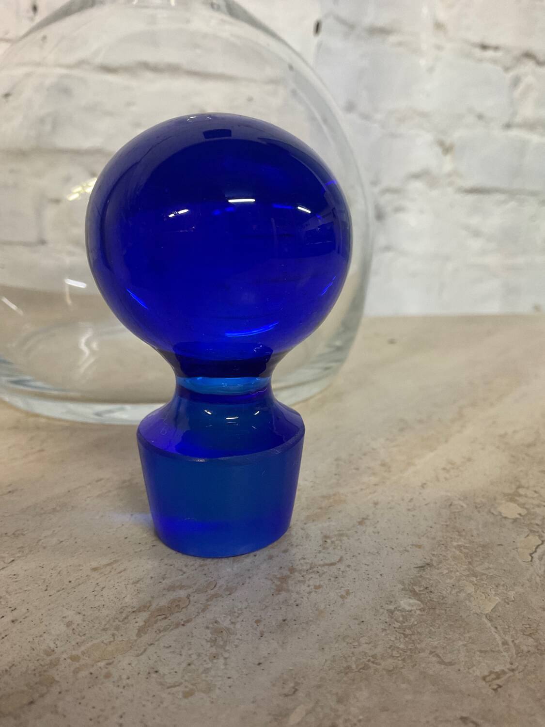 Vintage blown glass carafe