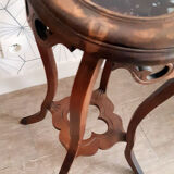 Vintage harness in walnut and marble