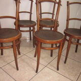 Set of 5 bistro chairs from the 30s
