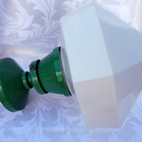 Ceiling light in white opal glass 1950