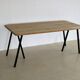 Vintage industrial oak dining table