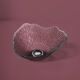 Purple coral style molded glass bowl