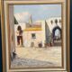 Swedish Oil on Canvas – “Southern Street” by J. Erix