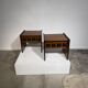 Pair of brutalist bedside tables