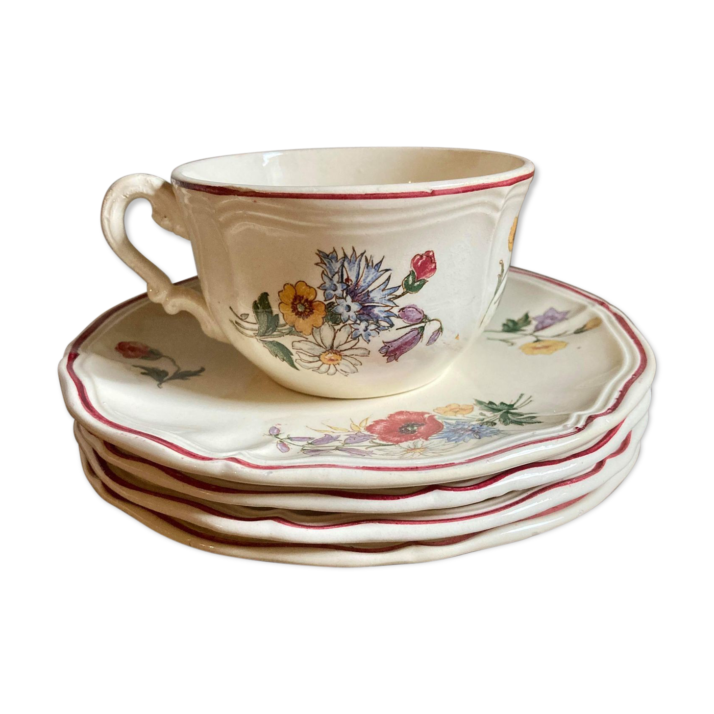 Cup Digoin Sarreguemines model Agreste