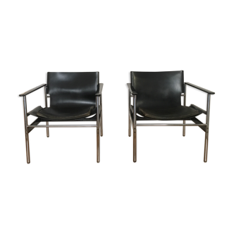 Pair of chairs for Knoll Pollock Charles