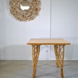 Rattan dining table year 60
