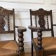 Paire de fauteuils rustiques esprit Charles Dudouyt