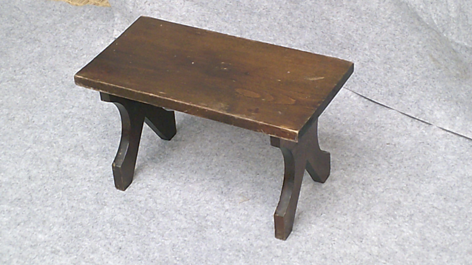Wooden bench, foot rest from the 70s