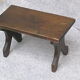 Wooden bench, foot rest from the 70s