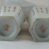 Paire de vases chinois Chine 19è siècle