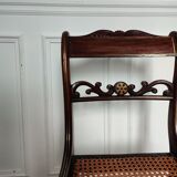 Chaise en bois cannée