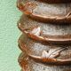 Column, carved walnut press screw, 19th century