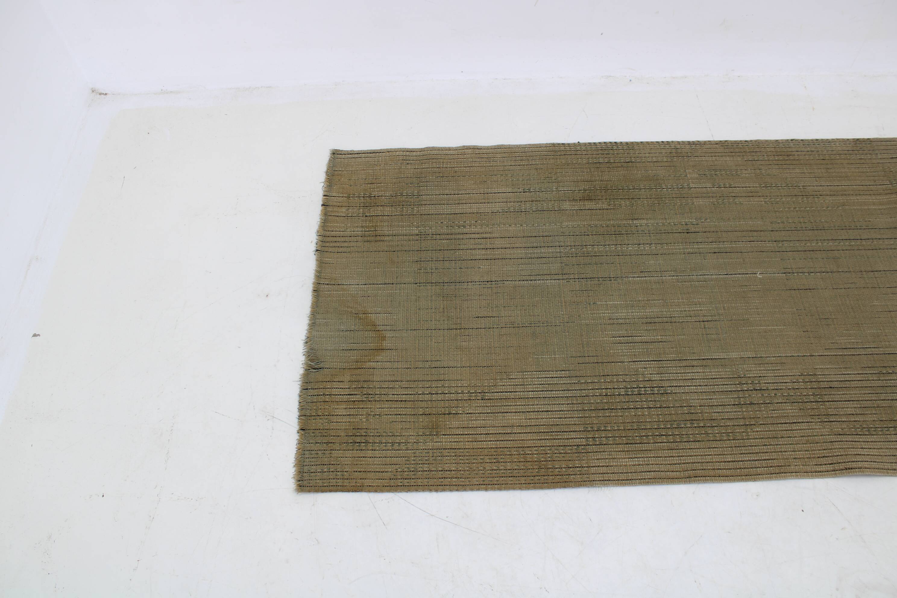 1950s Abstract Wool Hallway Carpet or Rug, Czechoslovakia
