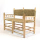 Banquette marocain en bois et corde