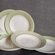 Six assiettes faïence de salins service "iseran" années 50