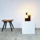 Sculptural Dome Table Lamp In Cylindrical Rosewood, Brasil Circa 1960