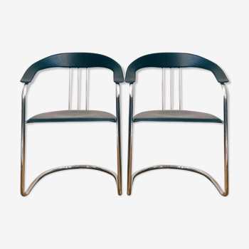 Vintage bauhaus armchair pair