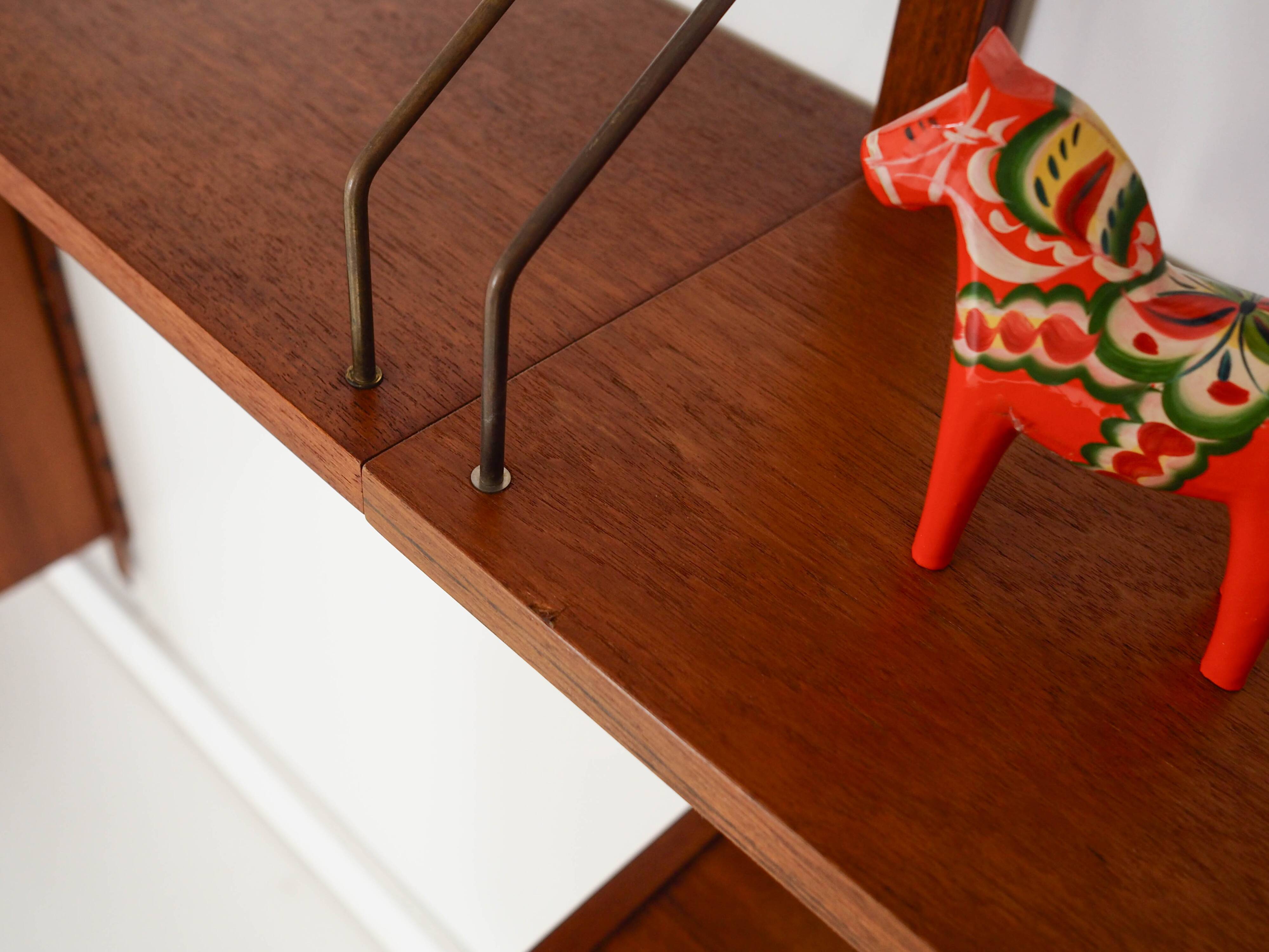 Teak shelving unit, Danish design, 1960s, production: Denmark