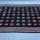 Old Black Anatolian Oushak Kilim Rug
