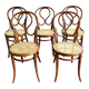 Ensemble de 5 chaises de salle à manger antiques Thonet modèle 20, vers 1890.