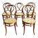 Ensemble de 5 chaises de salle à manger antiques Thonet modèle 20, vers 1890.