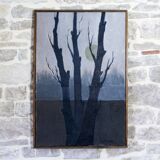 Oil on canvas Trees Luc Bonneau