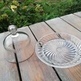 Crystal bell with tray