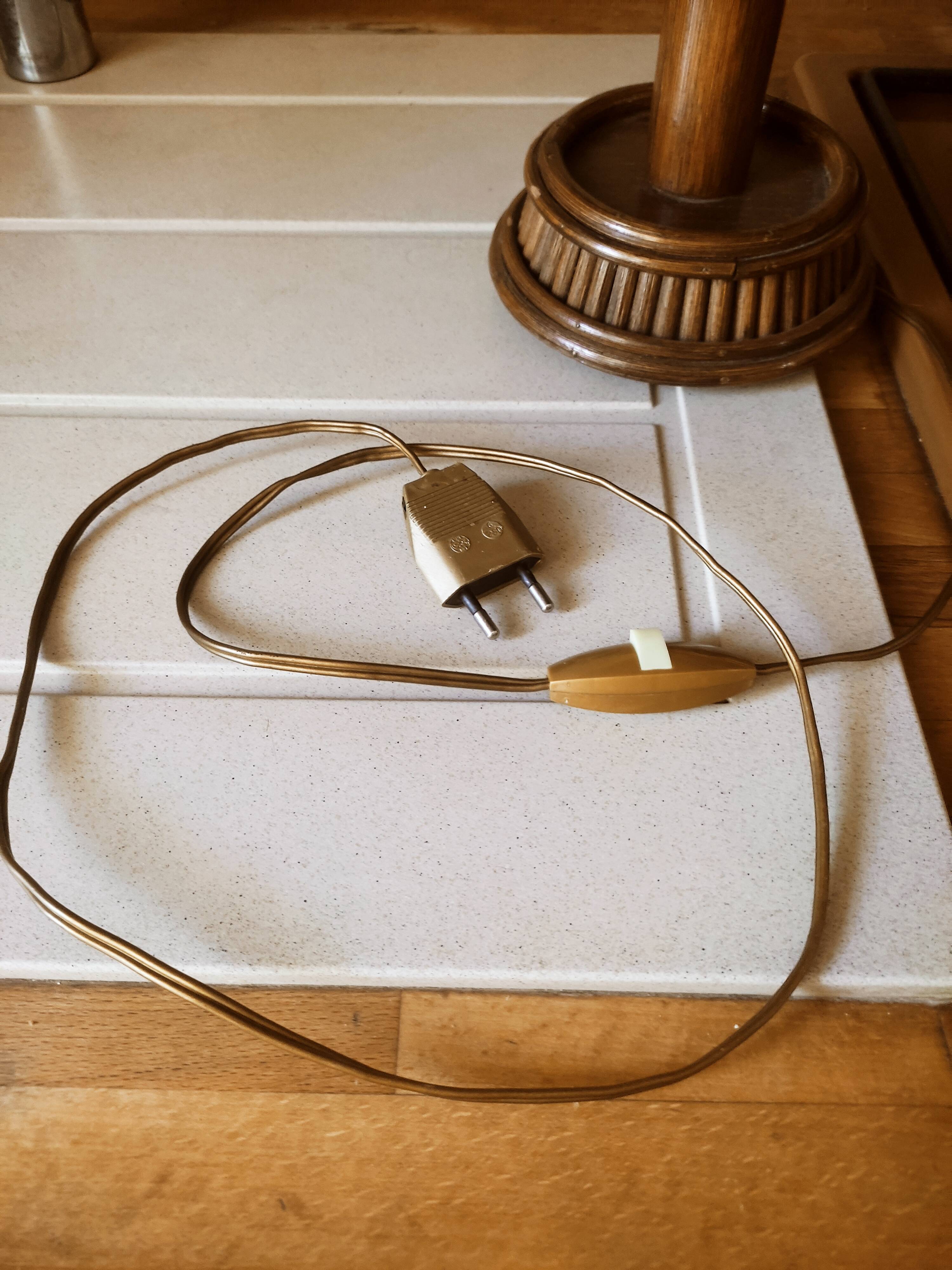 Bohemian rattan lamp