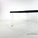 Eightie's glass and plexiglass coffee table