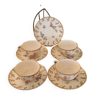 Lots of Sarreguemines Louis XV cups