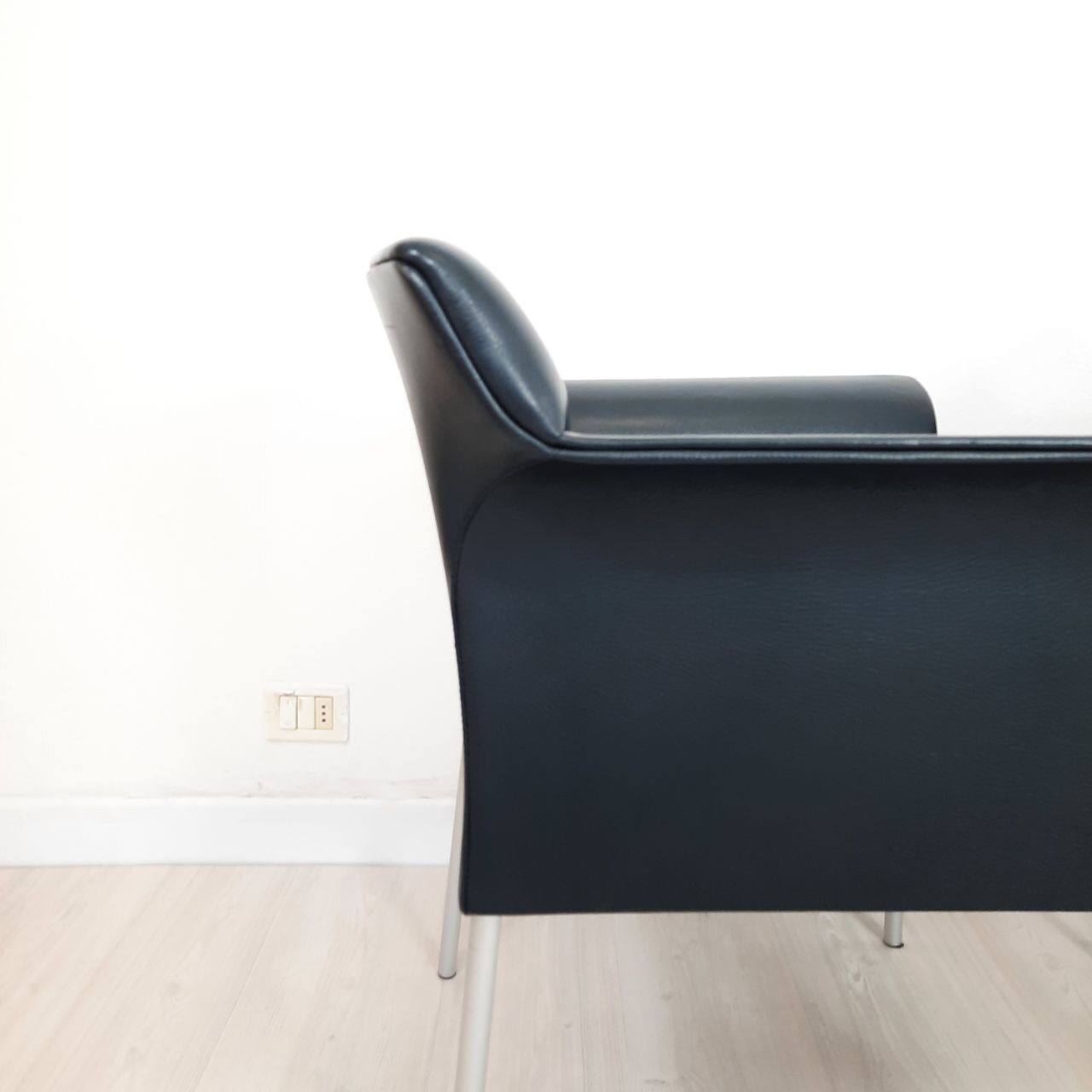 Quatre fauteuils de Matteo Grassi cuir années 1990/2000