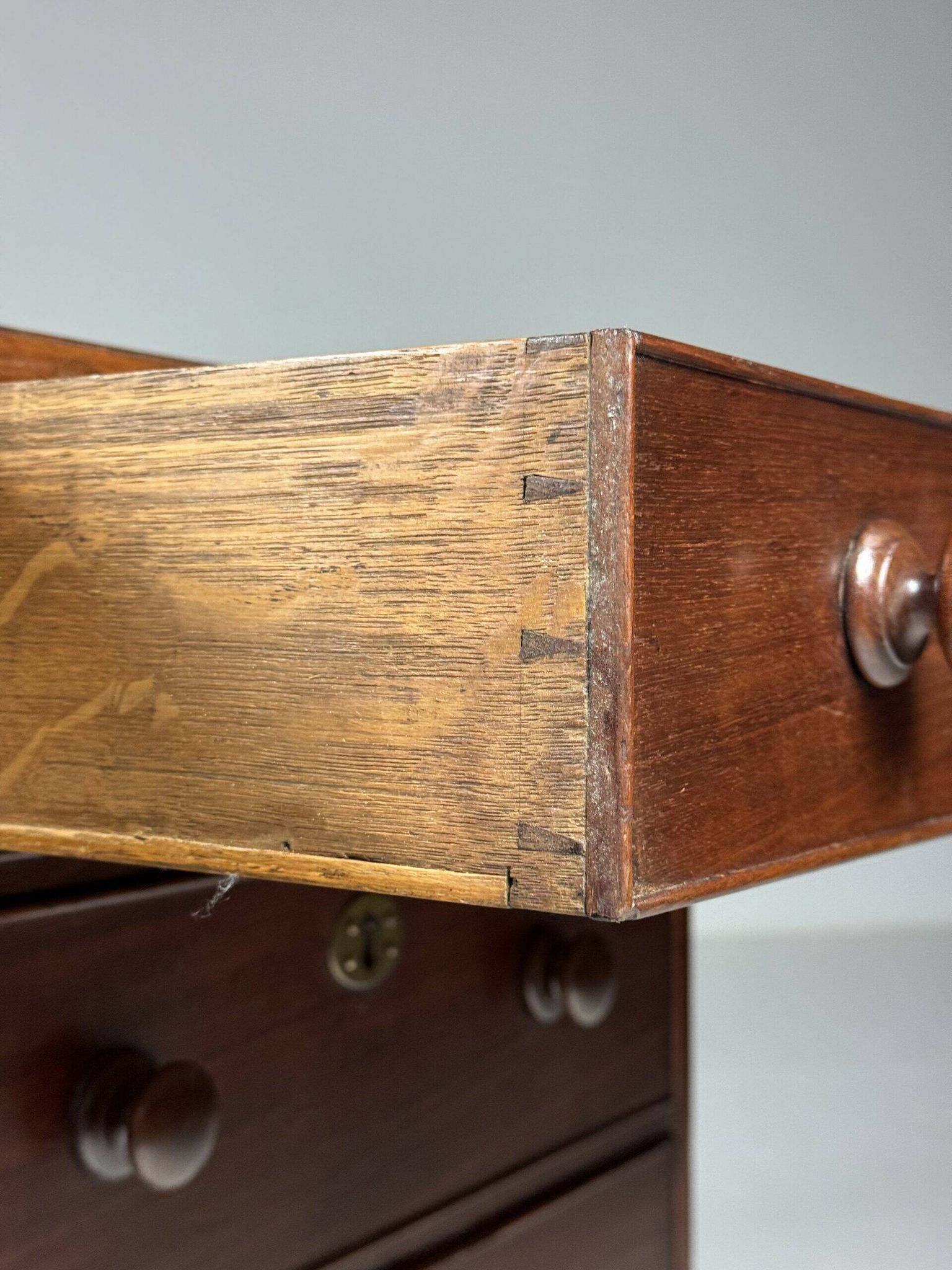 Mahogany partner desk English 19th century