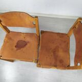 Chaises en cuir maison Regain