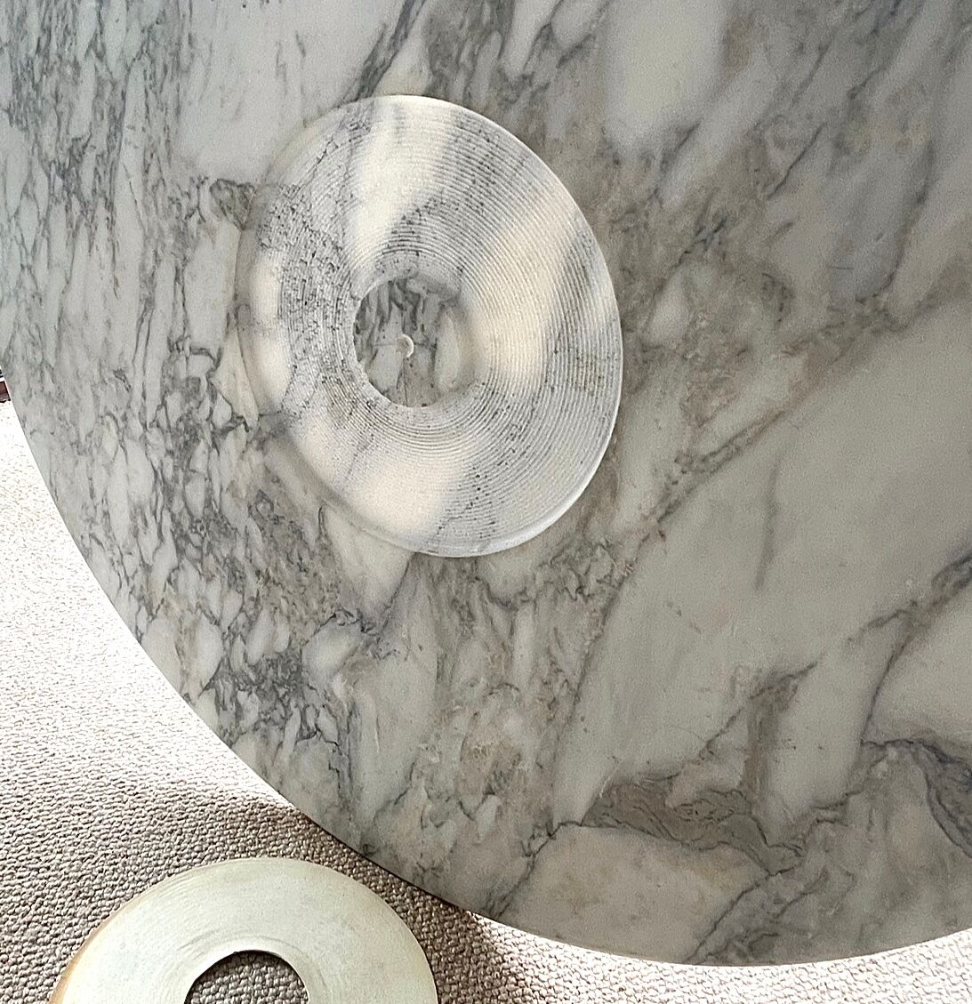 Angelo Mangiarotti white marble dining table model M1