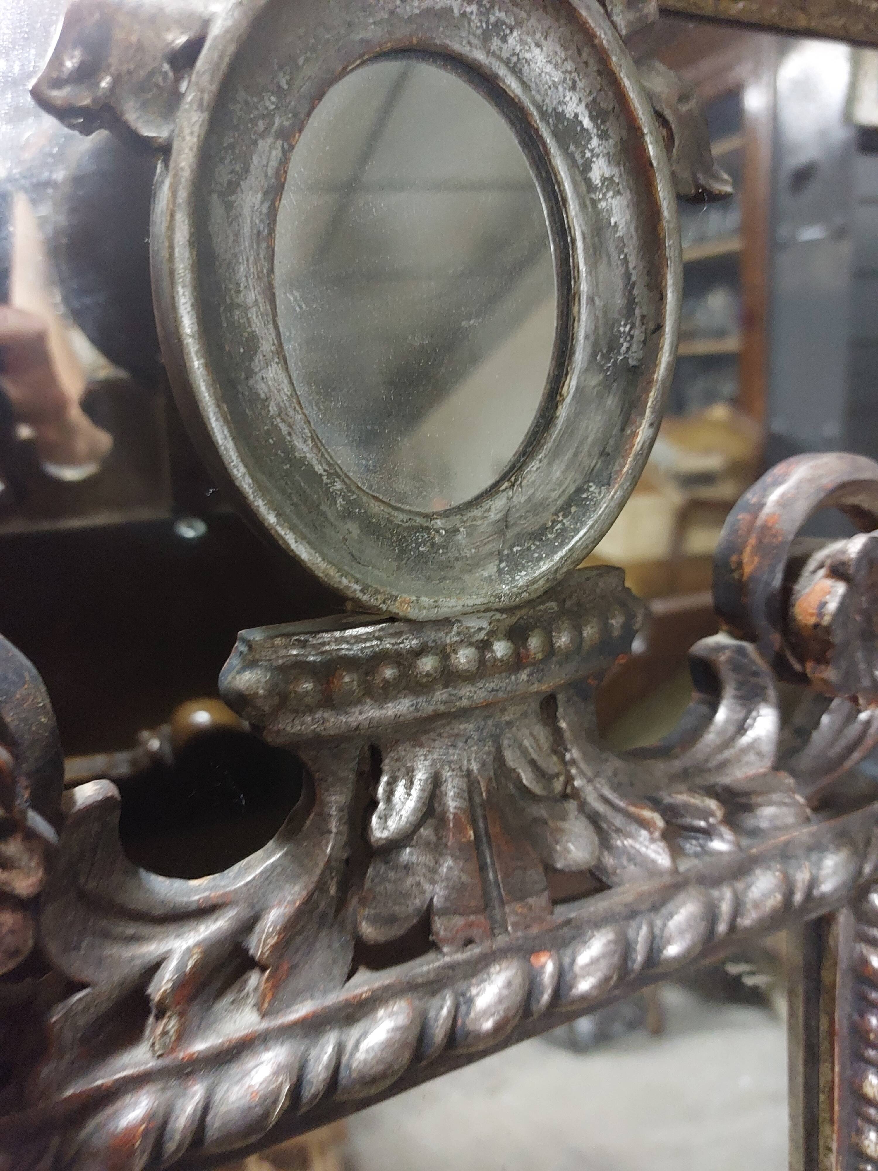 Louis XVI style mirror decorated in wood