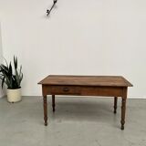 Pine farmhouse work table, from the 50s completely restored