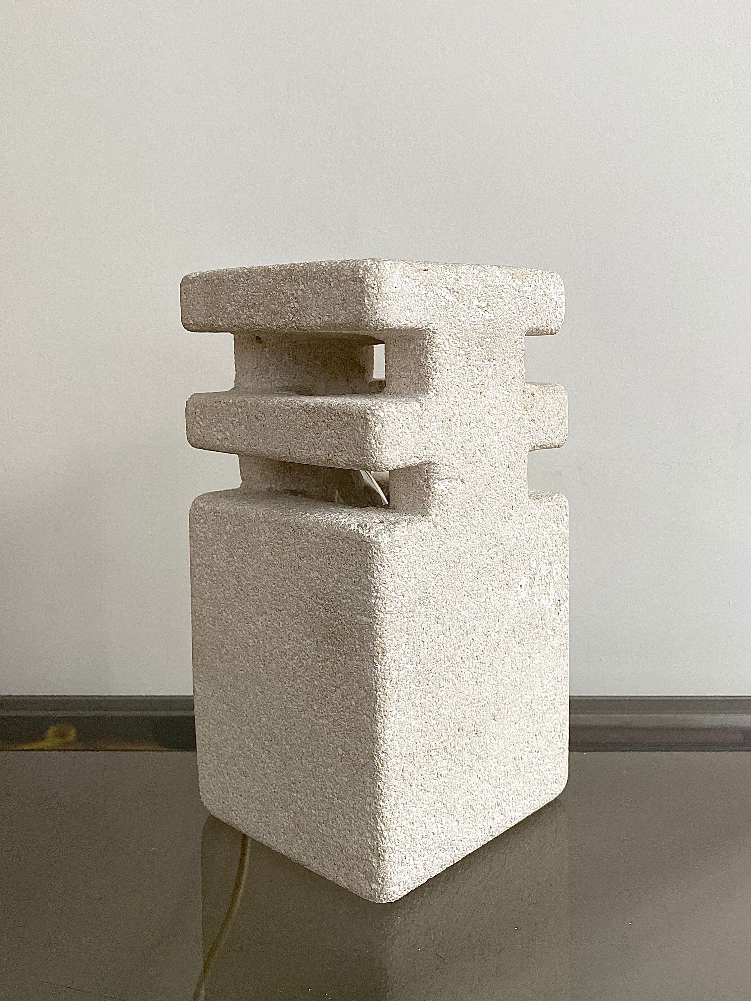 Albert Tormos stone lamp, 1970