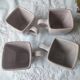 Set of 4 cracked ceramic coffee cups