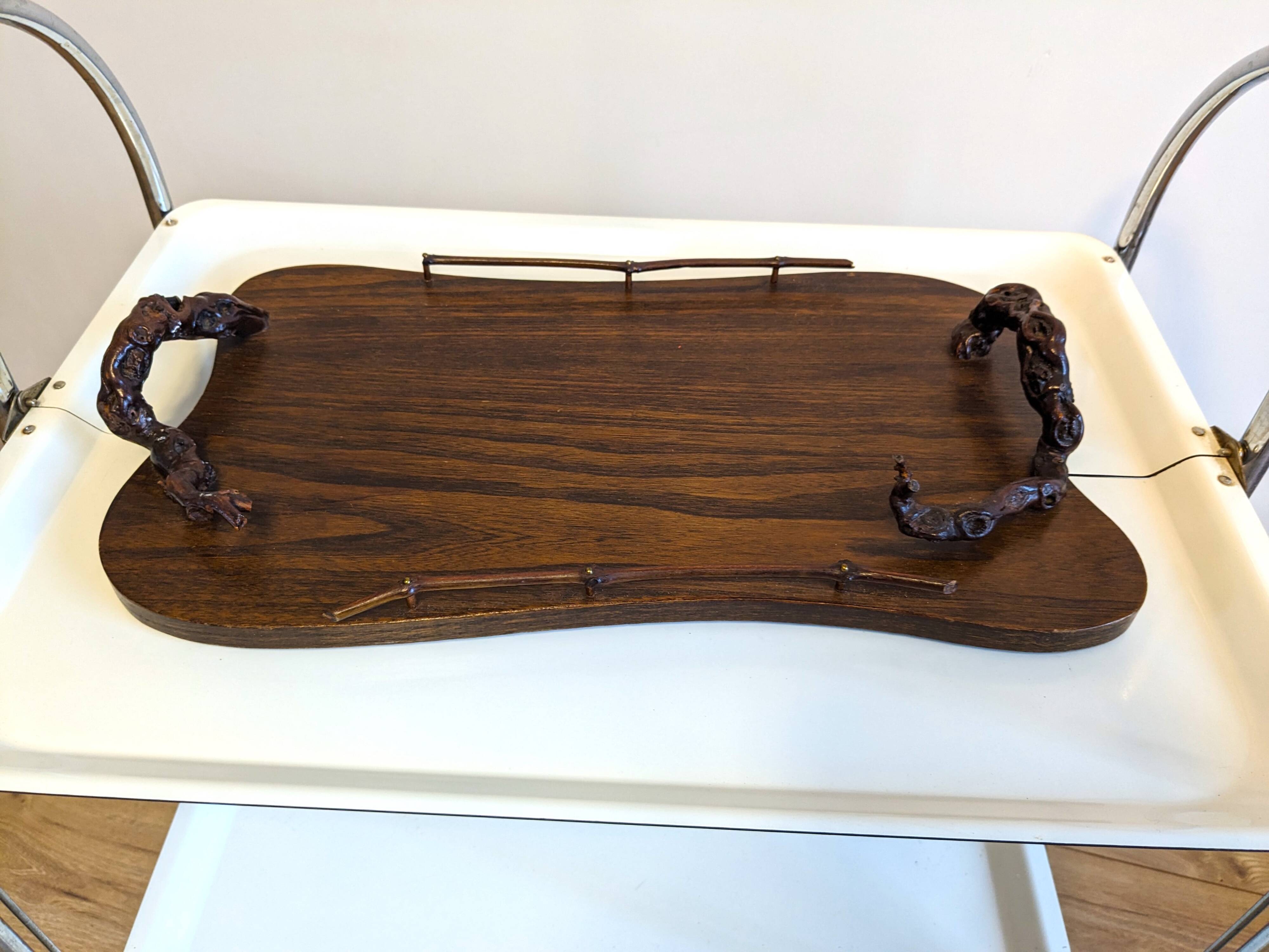Vintage vine theme serving tray