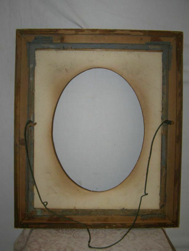 Former wooden frame and brass ornament, from the 19th century