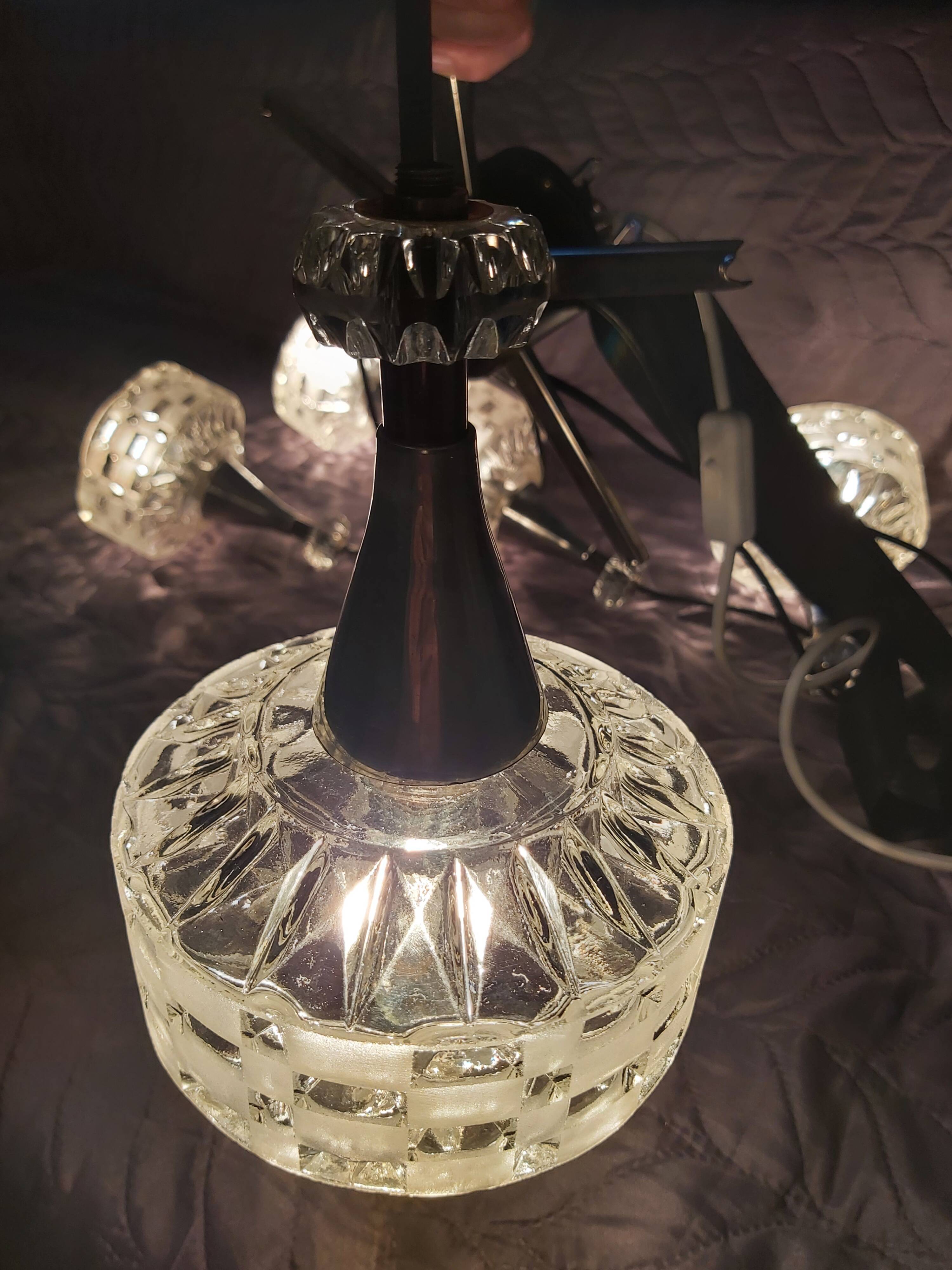 Cascade chandelier, 1970s.