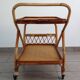 1960s rattan bar cart